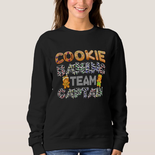 Camiseta Equipe Baking de Cookie Capitão Gingerbird Natal F (Frente)