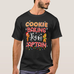 Camiseta Equipe Baking de Cookie Capitão Gingerbird Natal F
