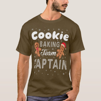 Camiseta Equipe Baking de Cookie Capitão Gingerpão Natal C