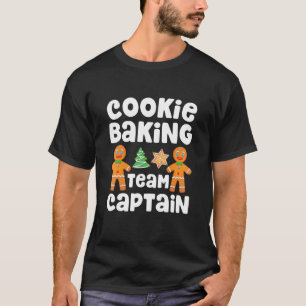 Camiseta Equipe Baking de Cookie Capitão Pão de Natal F