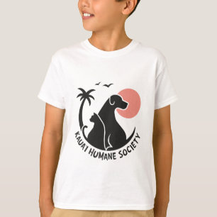 Camiseta Equipe básica de crianças com o logotipo KHS em