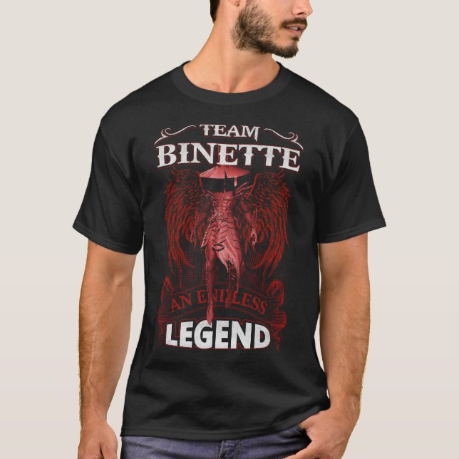 Camiseta Equipe BINETTE - Uma LENDA Sem Fim (Frente)