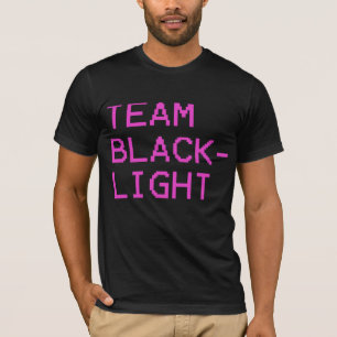 Camiseta Equipe Blacklight (logotipo do rosa quente)