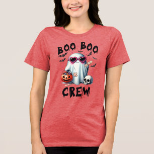 Camiseta Equipe Boo Boo Fantasma Bonito Halloween