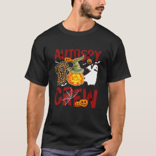 Camiseta Equipe Boo de autópsia de Halloween Forense Jogo