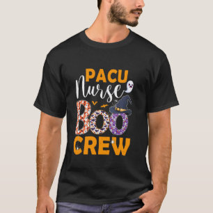 Camiseta Equipe Boo Enfermeira PACU Fantasma Assustador Boo