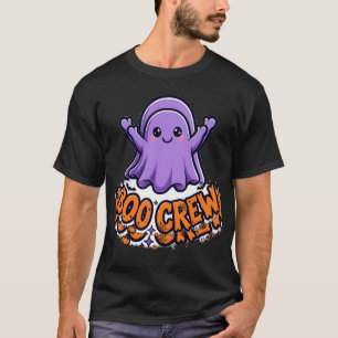 Camiseta Equipe Boo Fantasma Bonito Halloween