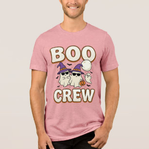 Camiseta Equipe Boo Fantasma Halloween Design Vetorial Vint