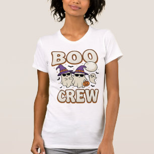 Camiseta Equipe Boo Fantasma Halloween Design Vetorial Vint