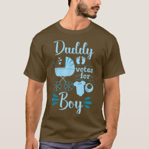 Camiseta Equipe Boy Futuro Pai Pai Chá de fraldas Revelação
