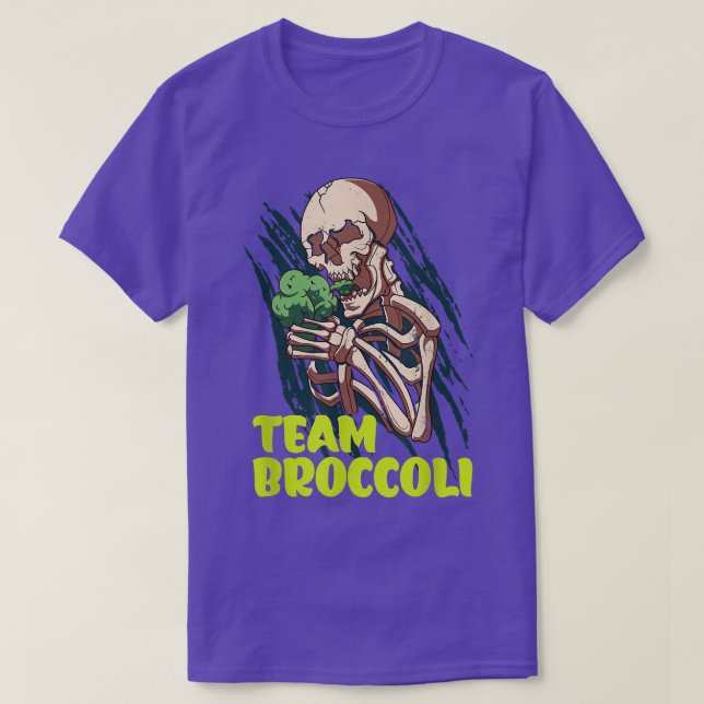 Camiseta Equipe Broccoli Vegetais Comem Snack Dieta S (Frente do Design)