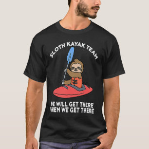 Camiseta Equipe Caiaque Preguiça Preguiça