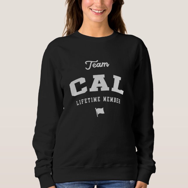 Camiseta Equipe Cal Lifetime Member Funny Name Cal (Frente)