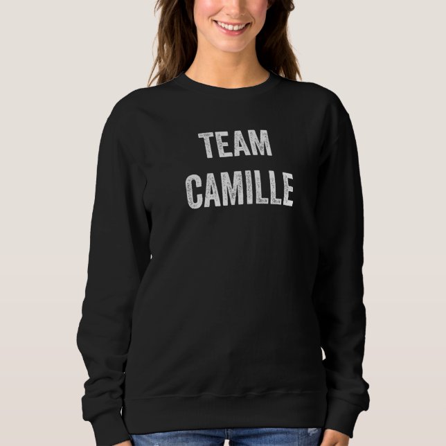 Camiseta Equipe Camille Vá Camille Adepto Aplaudir Fã (Frente)