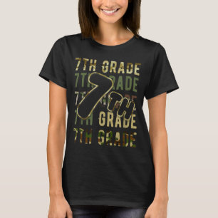 Camiseta Equipe Camuflada 7º Ano Esquadrão Volta às Aulas P