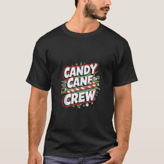 Camiseta Equipe Candy Cane Correspondência Grupo Familiar A