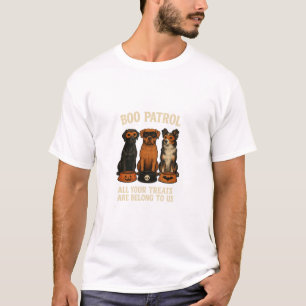 Camiseta Equipe Canina de Halloween da Patrulha Boo
