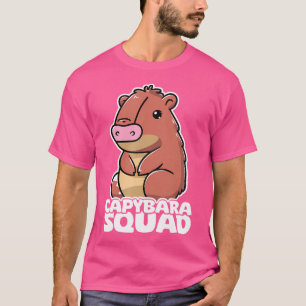 Camiseta Equipe Capybara Squad Cute Rodent Capybara South A