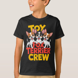 Camiseta Equipe Cartoon Pequeno Cão de Estimação Toy Fox Te