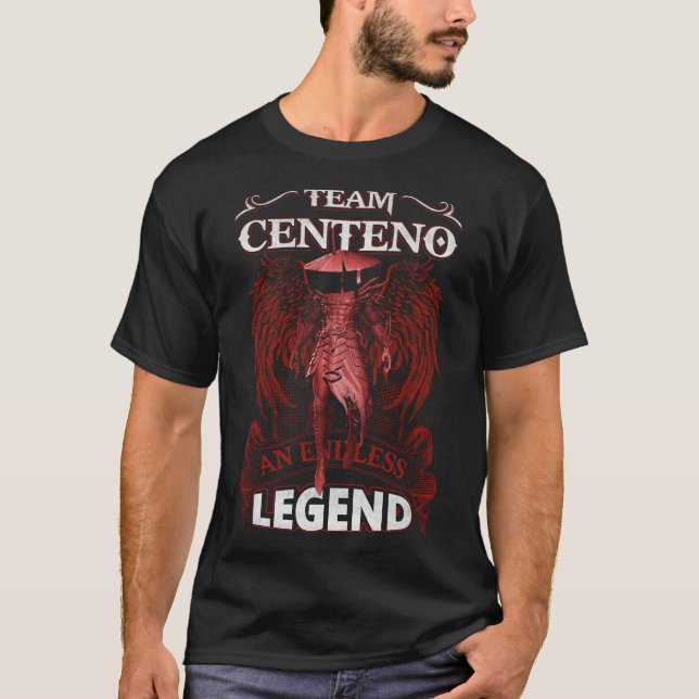 Camiseta Equipe CENTENO - Uma LENDA sem Fim (Frente)