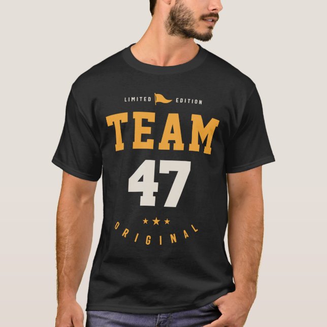 Camiseta Equipe com 47 anos - 47.º aniversário (Frente)