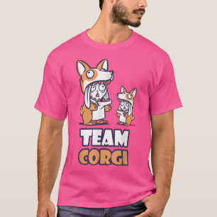Camiseta Equipe Corgi Funny Bunnies Costumes de Cachorro