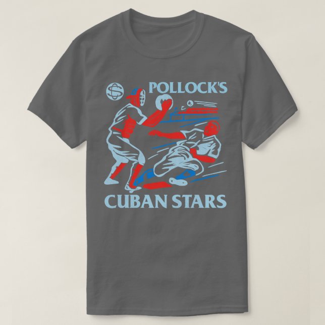 Camiseta Equipe Cubana de Baseball em Pollocks (Frente do Design)