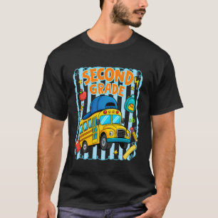 Camiseta Equipe da 2ª Série Autocarro Volta às Aulas Profes