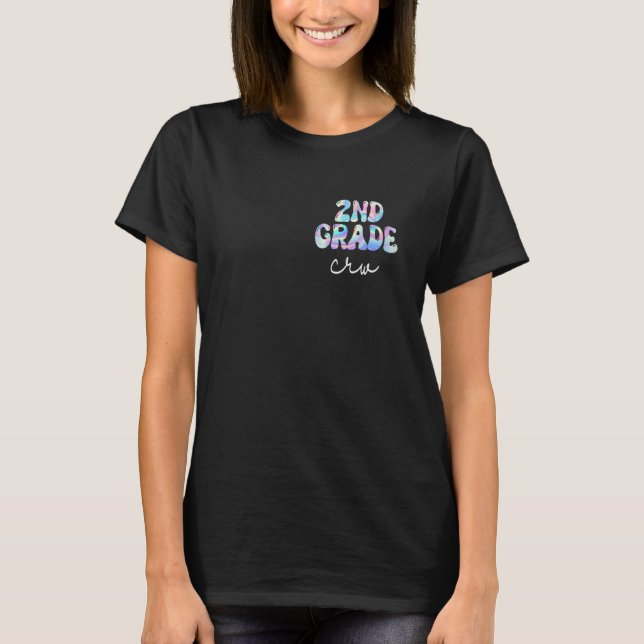 Camiseta Equipe da 2ª Série Groovy Volta às Aulas Professor (Frente)
