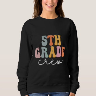 Camiseta Equipe da 5ª Série Retro Groovy Mulheres Feliz Pri