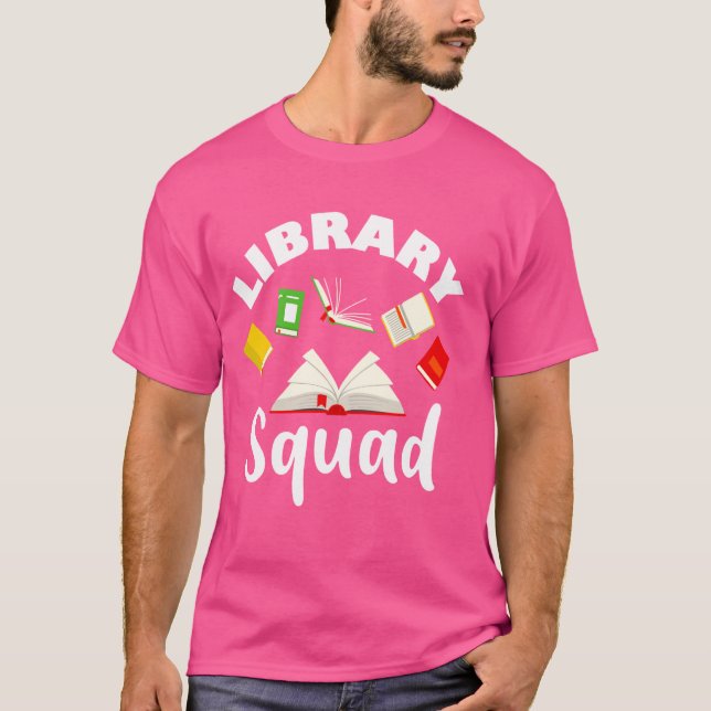 Camiseta Equipe da Biblioteca Professor Aluno Bibliotecário (Frente)