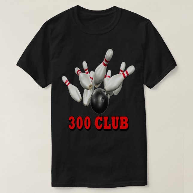 Camiseta Equipe da boliche 300 (Frente do Design)