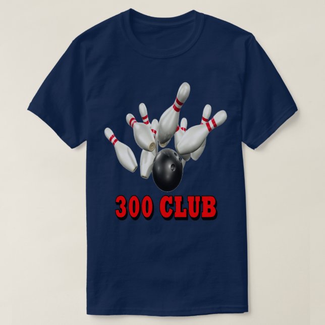 Camiseta Equipe da boliche 300 (Frente do Design)