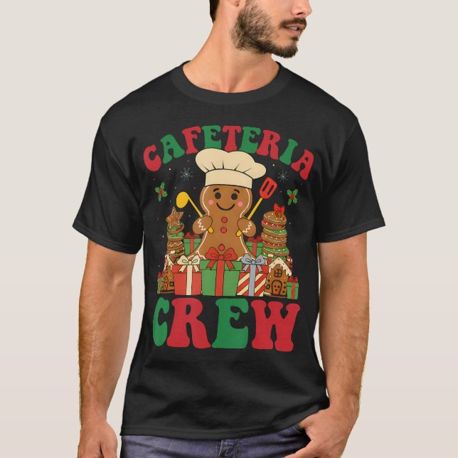 Camiseta Equipe da Cafeteria Funcionária do Almoço de Pão d (Frente)