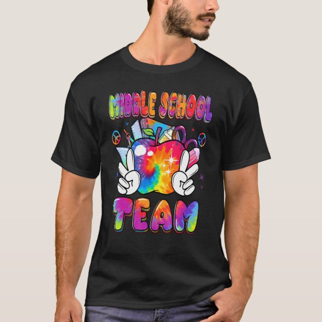 Camiseta Equipe Da Escola Secundária Toca De Volta À Escola (Frente)