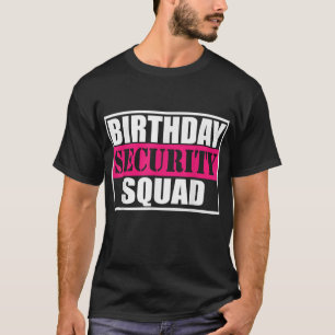 Camiseta Equipe da Família de Festa B-day do Esquadrão de S