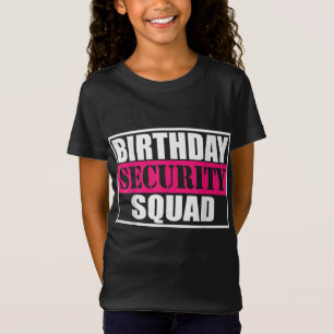 Camiseta Equipe da Família de Festa B-day do Esquadrão de S
