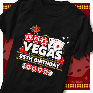 Camiseta Equipe da Festa de 85º Aniversário em Las Vegas