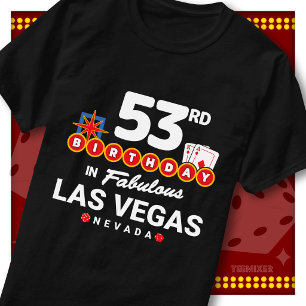 Camiseta Equipe da Festa de Aniversário de 53 Anos Sinal de