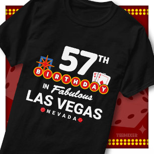 Camiseta Equipe da Festa de Aniversário de 57 Anos Sinal de