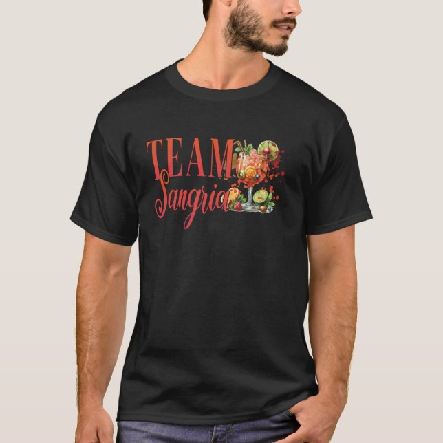 Camiseta Equipe da Festa de Despedida de Solteira Sangria C (Frente)