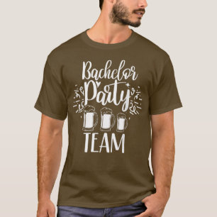 Camiseta Equipe da Festa de Despedida de Solteiro Noiva Noi