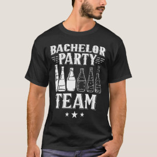 Camiseta Equipe da Festa de Despedida de Solteiro Noivo Noi
