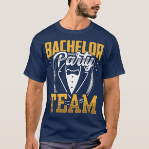 Camiseta Equipe da Festa de Despedida de Solteiro Noivo Pre
