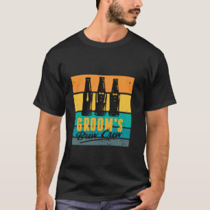 Camiseta Equipe da Festa do Noivo Garrafas de Cerveja Véspe