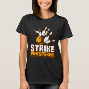 Camiseta Equipe da Liga de Futebol Funny Bowler da Boliche