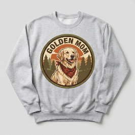 Camiseta Equipe da Mamãe Dourada Golden Retriever Dog Mom P