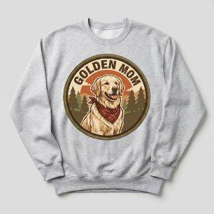 Camiseta Equipe da Mamãe Dourada Golden Retriever Dog Mom P