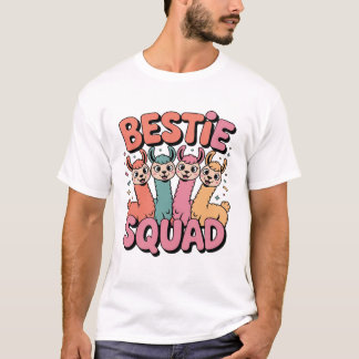 Camiseta Equipe da Melhor Amiga Neta Sobrinha Divertida Ama