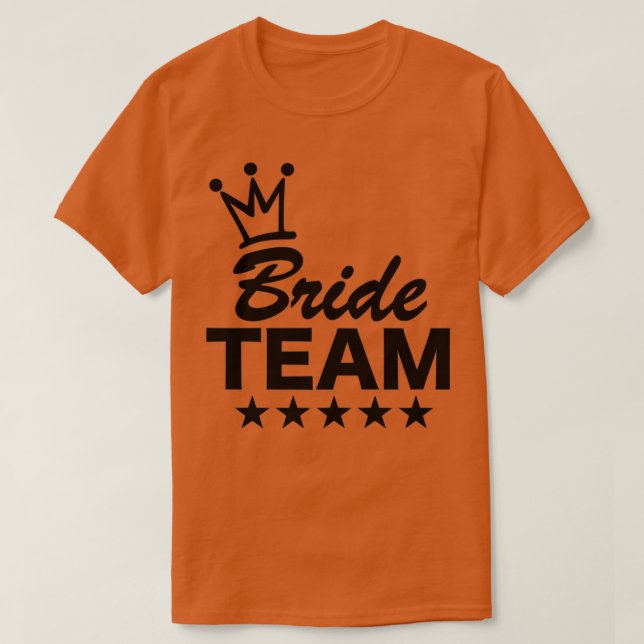 Camiseta Equipe da Noiva 5 (Frente do Design)